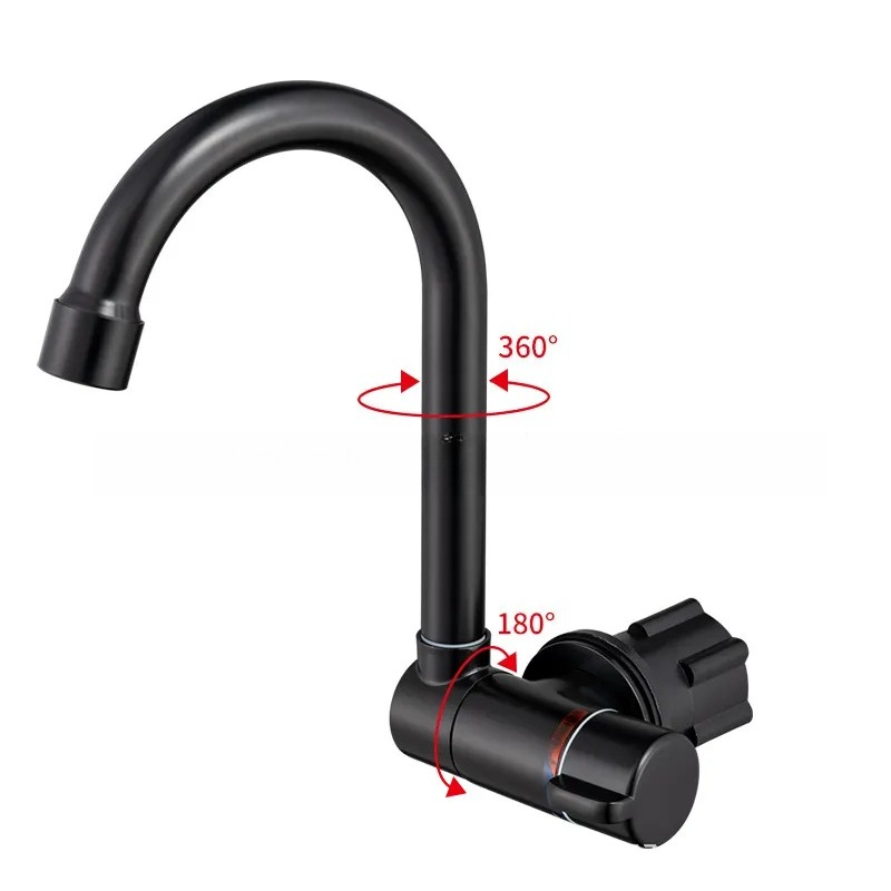 Basin Mixer Tap - ก๊อกน้ำ RV สีดำแบบพับได้สำหรับอ่างล้างจานในครัวรถบ้าน ก๊อกน้ำแบบยืดหดได้สำหรับอ่างล้างหน้าในรถมอเตอร์โฮม