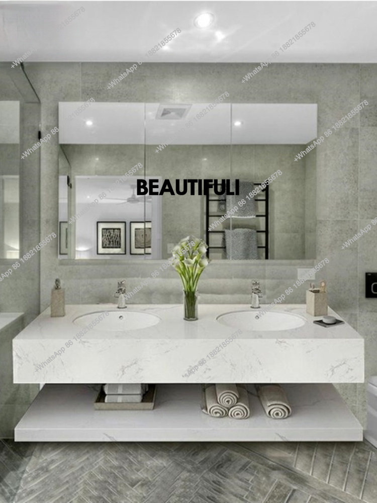 Home Bathroom Vanity Combo - ตู้ห้องน้ำสำเร็จรูปแบบครบชุดสำหรับโรงแรมหรูที่ออกแบบตามความต้องการ