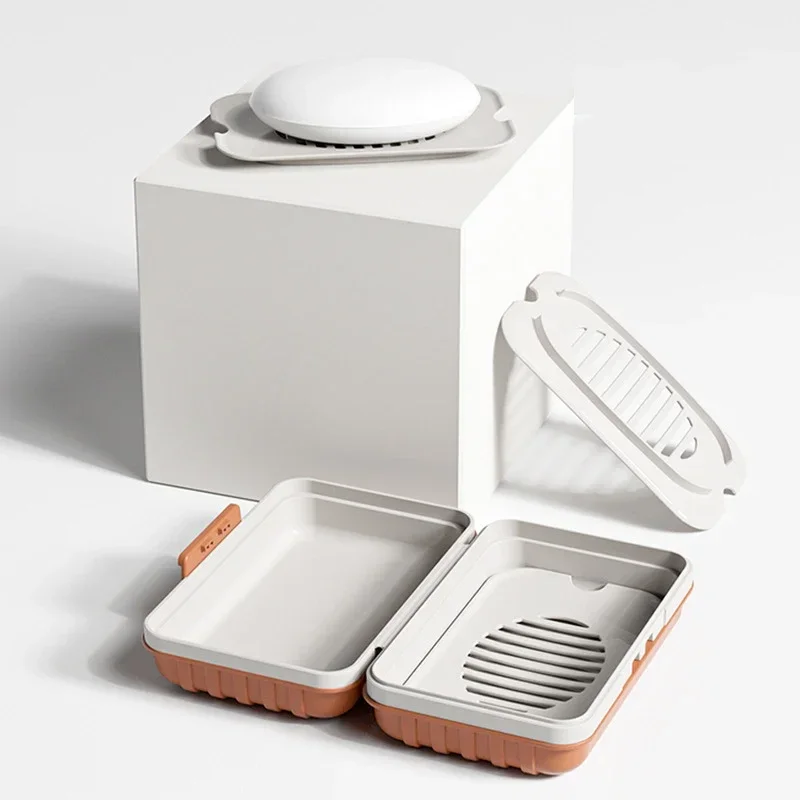 ที่วางสบู่พลาสติกพร้อมฝาปิด สำ - Home Essentials Bathroom Storage บทวิจารณ์และราคา