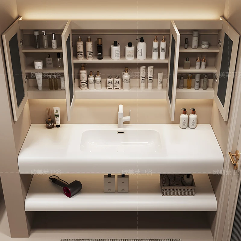 ตู้ห้องน้ำสไตล์โมเดิร์นเรียบง่ - Home Bathroom Vanity Combo บทวิจารณ์และราคา