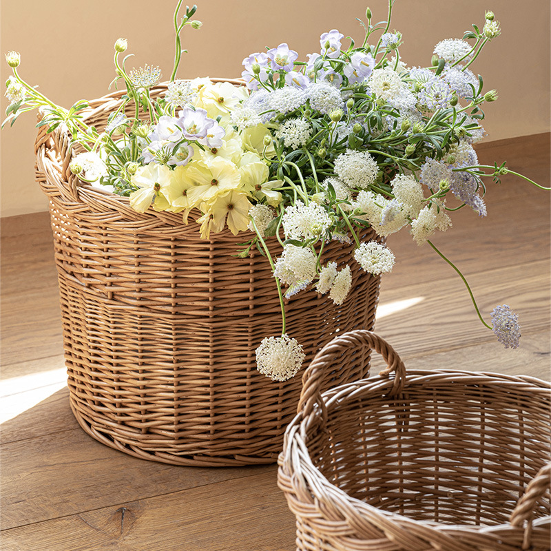 ตะกร้าผ้าแบบสานพร้อมหูหิ้ว ตะก - Home Essentials Bathroom Storage บทวิจารณ์และราคา