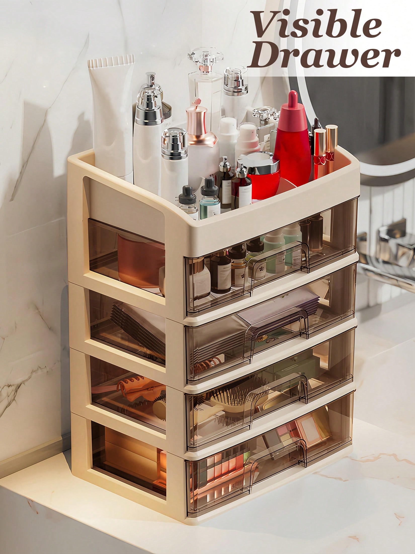 ที่จัดระเบียบเครื่องสำอาง, ลิ้ - Home Essentials Bathroom Storage บทวิจารณ์และราคา