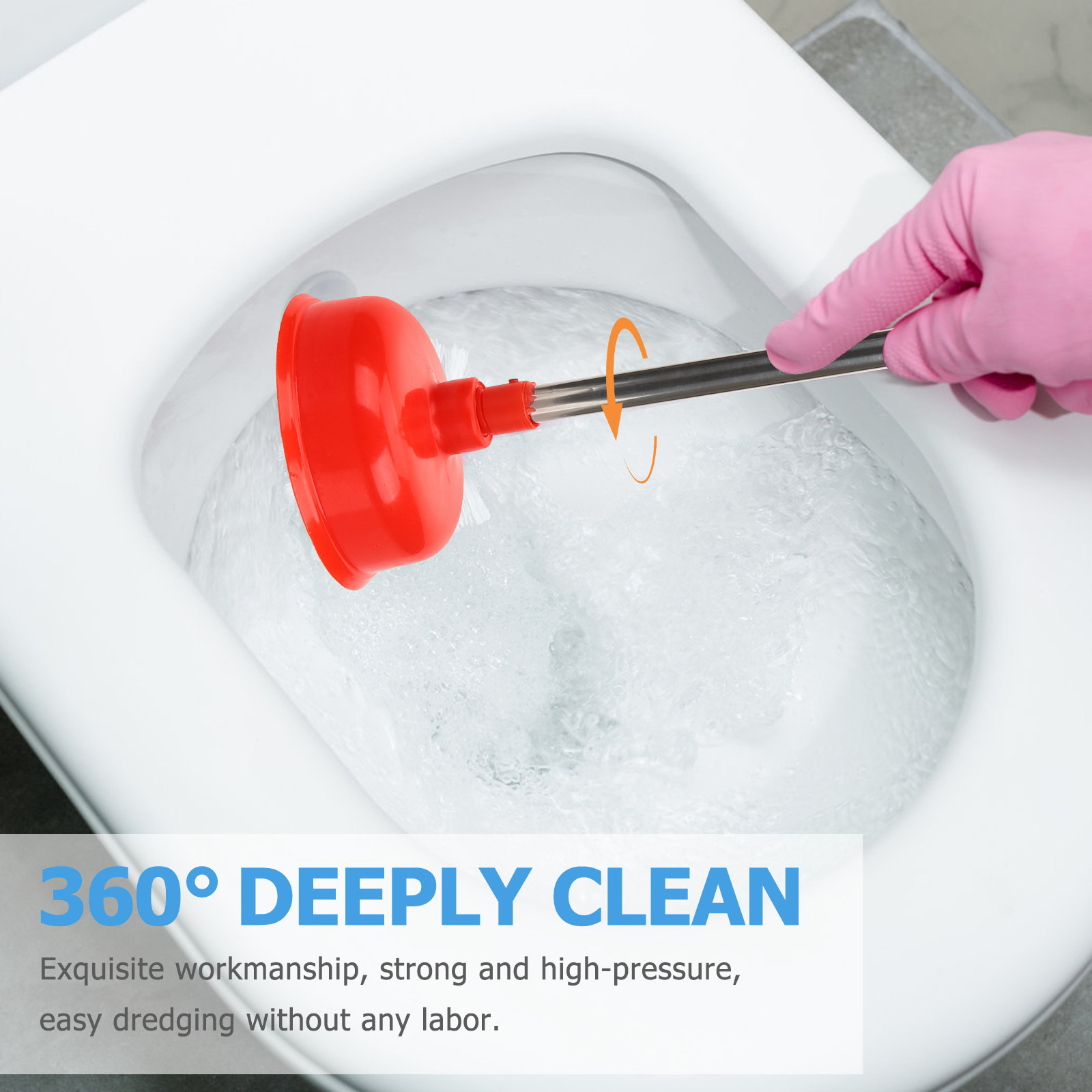 ที่ปั๊มส้วมด้ามยาวสำหรับงานหนั - Plunger Toilet บทวิจารณ์และราคา