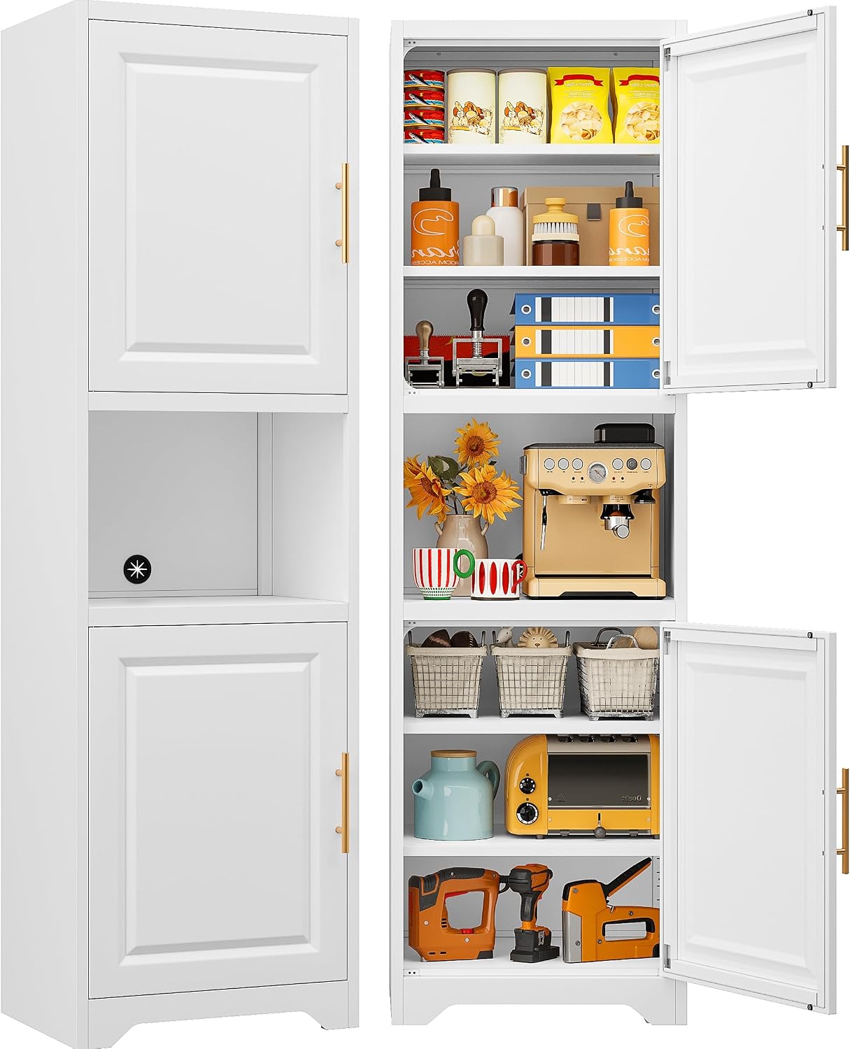 ตู้เก็บของทรงสูง 67 นิ้ว แบบแค - Home Bathroom Organizer บทวิจารณ์และราคา