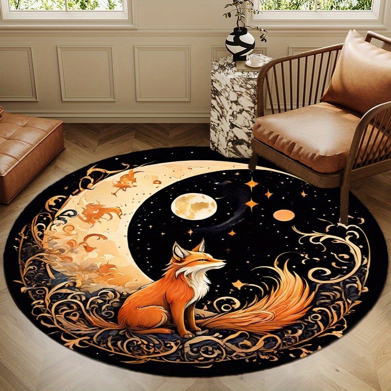 พรมลายมังกรสีน้ำเงินทรงกลม พรม - Home Bathroom Trends บทวิจารณ์และราคา