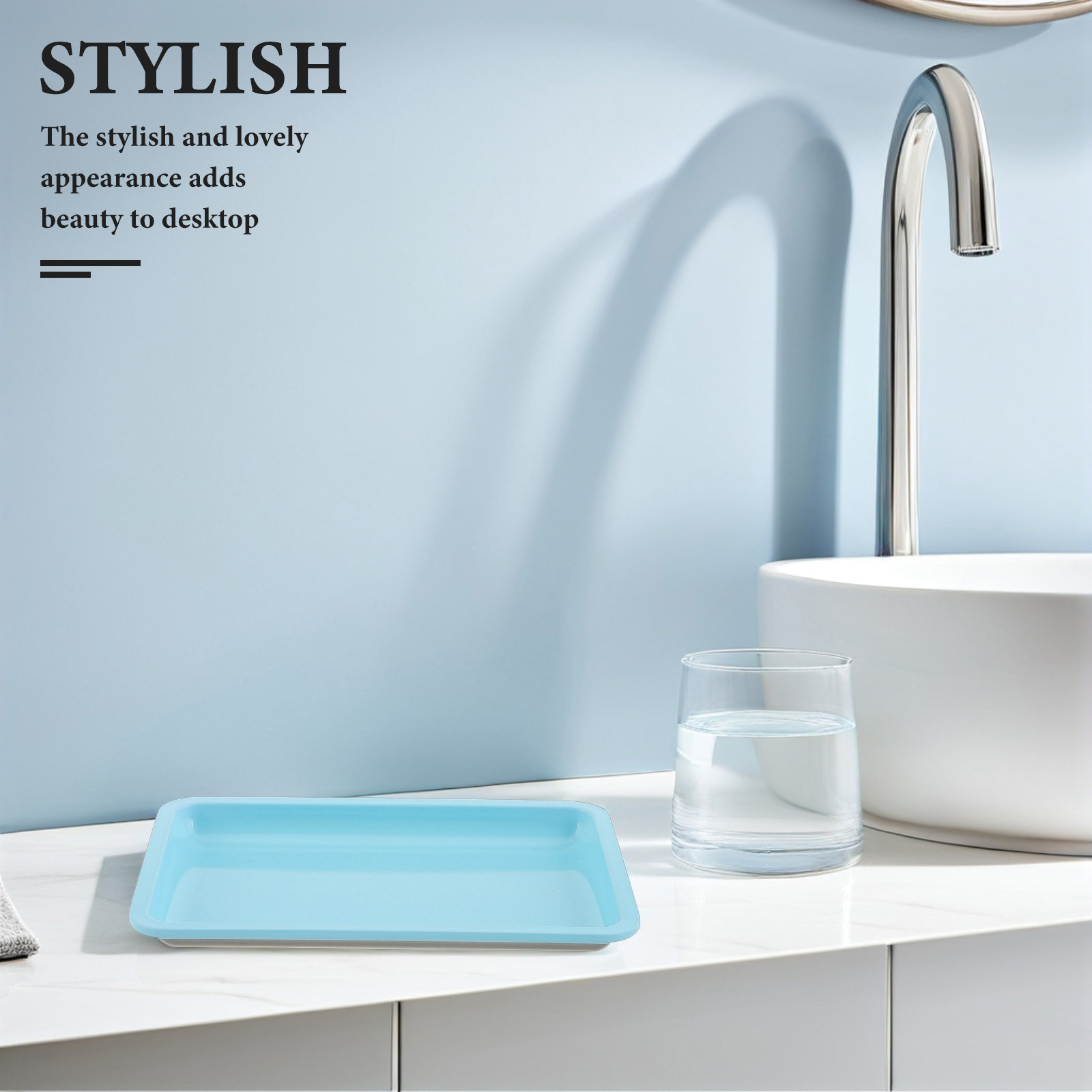ถาดจัดเก็บอุปกรณ์ทำเล็บสแตนเลส - Home Bathroom Organizer บทวิจารณ์และราคา